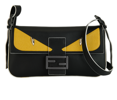 Monster Baguette, £650, Handbags, Black, Leather, Front view